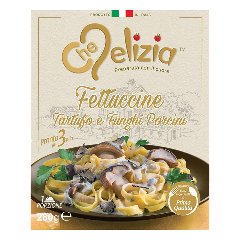 Fettuccine Tartufo e Funghi Porcini Che Delizia